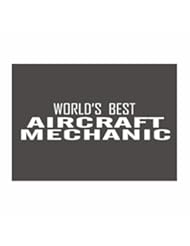 Home: Teeburon WORLDS BEST Aircraft Mechanic Pack of 4 Decal - Teeburon