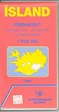 Map Island Ferdakort Landmaelingar Islands Iceland