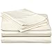 Superior Egyptian Cotton 300 Thread Count Bed Sheet Set, 1 Elastic Deep Pocket Fitted Sheets, 1 Flat Sheet, 1 Pillowcases, Soft Bedding, Luxury Sheets, Sateen Weave, Twin XL, Ivory