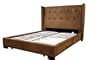Queen Size Bed Frame - Dark Brown Finish