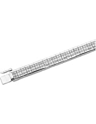 14K White Gold Invisible-Set Diamond Bracelet - 8.37 Ct. -- LIFETIME WARRANTY