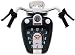 Super Cruiser Motorcycle Wall Clock-Black