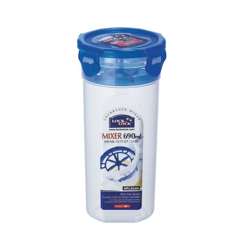 Lock & Lock, No BPA, Water Tight Lid, Food Container with Mixer, HPL934H, 2.8-Cup