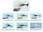 Mini Foo Jig Steelheader 1/32 oz. and 1/64 oz. Color: Black head/black & yellow body; Weight: 1/64 oz.