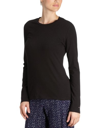 Tommy Hilfiger Damen Unterhemd 1461524585 / Long sleeve T-shirt crew neck, Gr. 40 (L), Sch Preisvergleich