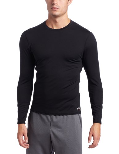 Hot Chillys Men's Mec Crewneck Tee - Available in Can (Black, Medium)