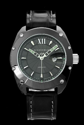 Android LE Virtuoso Swiss Automatic Watch with Ceramic Case & Bezel AD612BKK