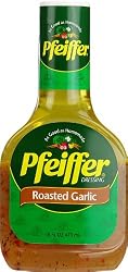 Pfeiffer Dressing, Roasted Garlic Vinaigrette, 16-Ounce Bottles (Pack of 6)
