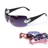 Rimless Overshield "Heart" Stem Sunglass