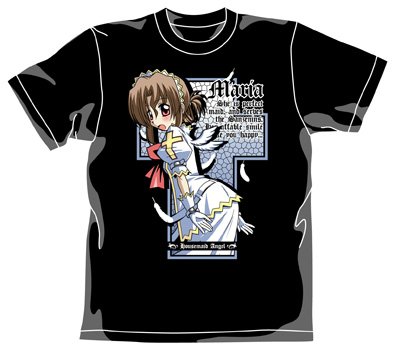 マリア ANGEL Tシャツ/BLACK-M/ハヤテのごとく