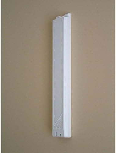 InstaHANGER AH12/M White ABS Plastic Collapsible Wall Mounted Clothes Hanging System