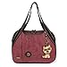 Chala Handbag Shoulder Purse Tote Bag Burgundy (Yorkshire Burgundy)
