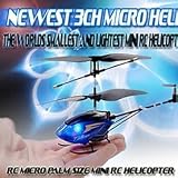 3 Channel Mini Indoor Electric Helicopter with Led Lights (Color Varies)
