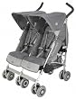 Maclaren Twin Techno Stroller, Charcoal On Silver Frame