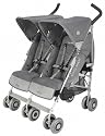 Maclaren Twin Techno Stroller, Charcoal On Silver Frame