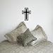CROSS Christian Vinyl Wall Room Decal Sticker Jesus God | Color: Midnight Black
