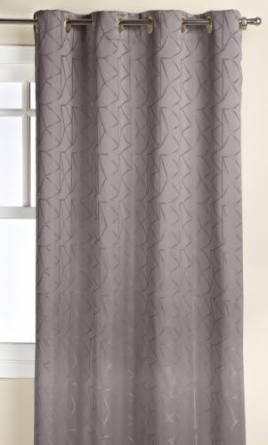 Trendex Home Designs Roxy Window Treatment Panel with Grommets, 54 by 84-Inch, Pearl