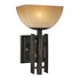 Minka Lavery Lineage 6270-357 Small Glass 1 Light 75 watt (11"H x 7"W) Sconce Lighting in Iron Oxide