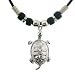 Turtle Pendant Necklace - 1'' Pendant - 19'' Black Cord Necklace
