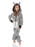 ZIPUPS kids Mono-Pijama Zebra (Negro / Blanco)