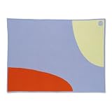 Blue Geometric Cashmere Baby Receiving Blanket by Lucky Jade
