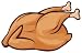 Whole Roast Chicken - 24"W x 15"H - Peel and Stick Wall Decal by Wallmonkeys