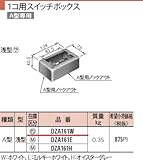 パナソニック メタモール １コ用 スイッチボックス Ａ型 浅型 DZA161W