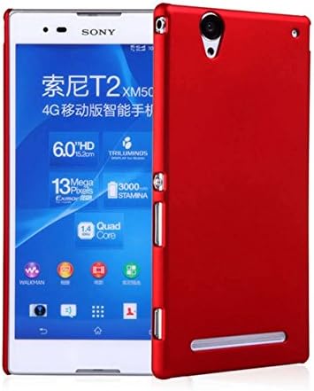 Ultra Slim PC Matte Hard Case for Sony Xperia T2 (Red)