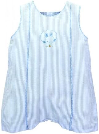 Bunnies By The Bay Baby-Boys Newborn Peek-A-Boo Romper - Boy, Blue, 3-6 Months