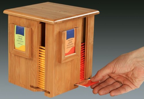 Teebox Bambus Tee - Karussell Teedose mit Kammern
