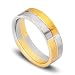 14k Gold Two-Tone Men's Wedding Band.