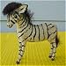 West Germany Zebra Figure