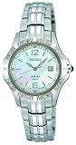 Seiko Women's SXDE19 Quartz Stainless Steel Mother-Of-Pearl Dial Watch