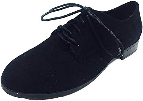 Kayleen by Elegant Footwear Women's Jacky-1 Oxford Flats (8 B(M) US, Black)
