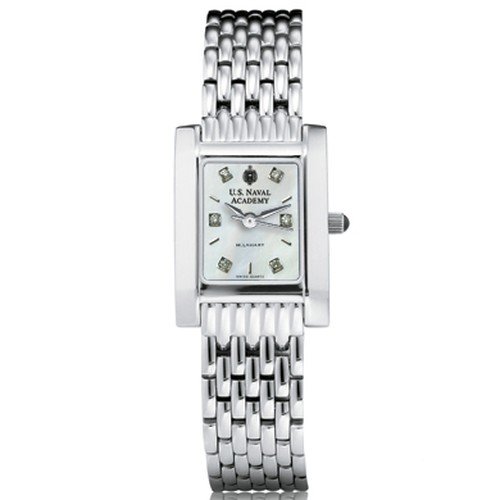 Navy Womens MOP Quad with Diamond Dial Bracelet Navy Womens MOP Quad with Diamond Dial Bracelet