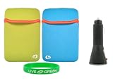 Non-OEM Amazon Kindle 2 Neoprene Sleeve Case with Black USB Car Charger