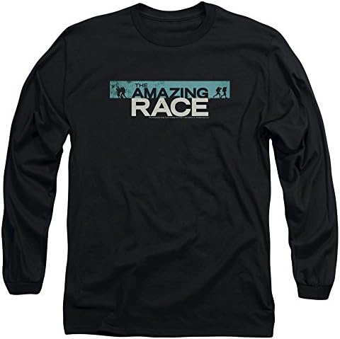 The Amazing Race Reality Game Show Distressed Bar Logo Adult Long-Sleeve T-Shirt