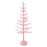 Pumpkinseeds by Folk Artist Janell Berryman for Enesco Pink Beaded Tree, 30-1/4-Inch