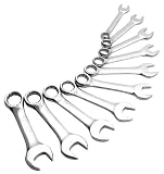 Sunex 9930M Metric Stubby Combination Wrench Set, 10 Piece
