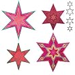 Accuquilt Go 6 Point Star Medley Sarah Vedeler Fabric Cutting Die 55313