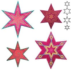 Accuquilt Go 6 Point Star Medley Sarah Vedeler Fabric Cutting Die 55313