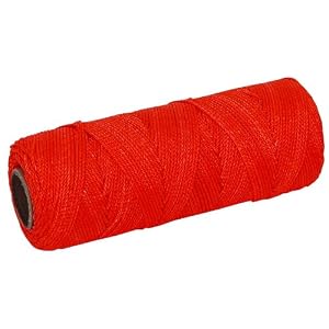 Marshalltown ML338 Mason's Line 500-Foot Fluorescent Orange Braided Nylon by