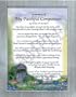 In memory of ... My Faithful Companion Pet Prayer in 5x7 Brushed Silver Frame
