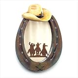 Western decor Cowboy Horseshoe Decorative Wall Mirror