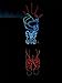 PYSICAL(TM) 15ft Neon Light El Wire w/ Battery Pack for Parties, Halloween Decoration (Orange)