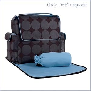 OiOi Designer Dot Messenger Diaper Bag (Color=Please Select)