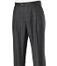 Executive Patterned Wool Milled Trousers Plain Front (OXFORD GRY, 35 REGULAR)