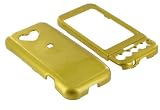 Young Micro Branded HTC T-Mobile G1 Google Cell Phone Solid Gold Color Snap-On Case Cover with Removable Swivel Belt Clip Bundled with Screen Protector