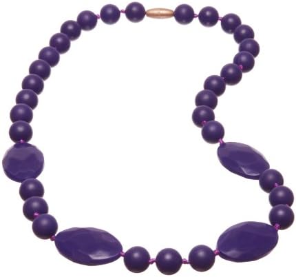 Jelly Strands Bleckley Baby Teething Necklace Plum