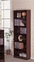 Cherry Finish 6 Shelf Bookcase